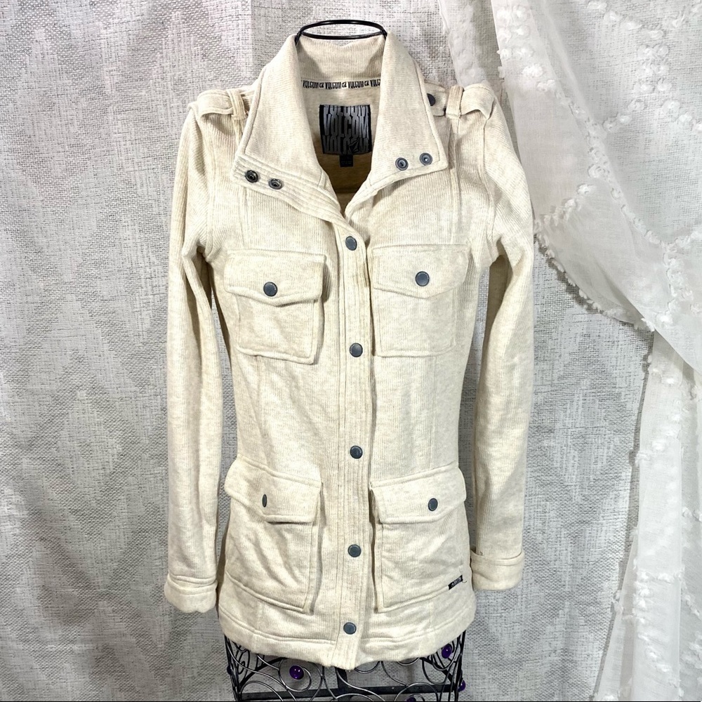 Volcom burn doubt jacket cream size xs